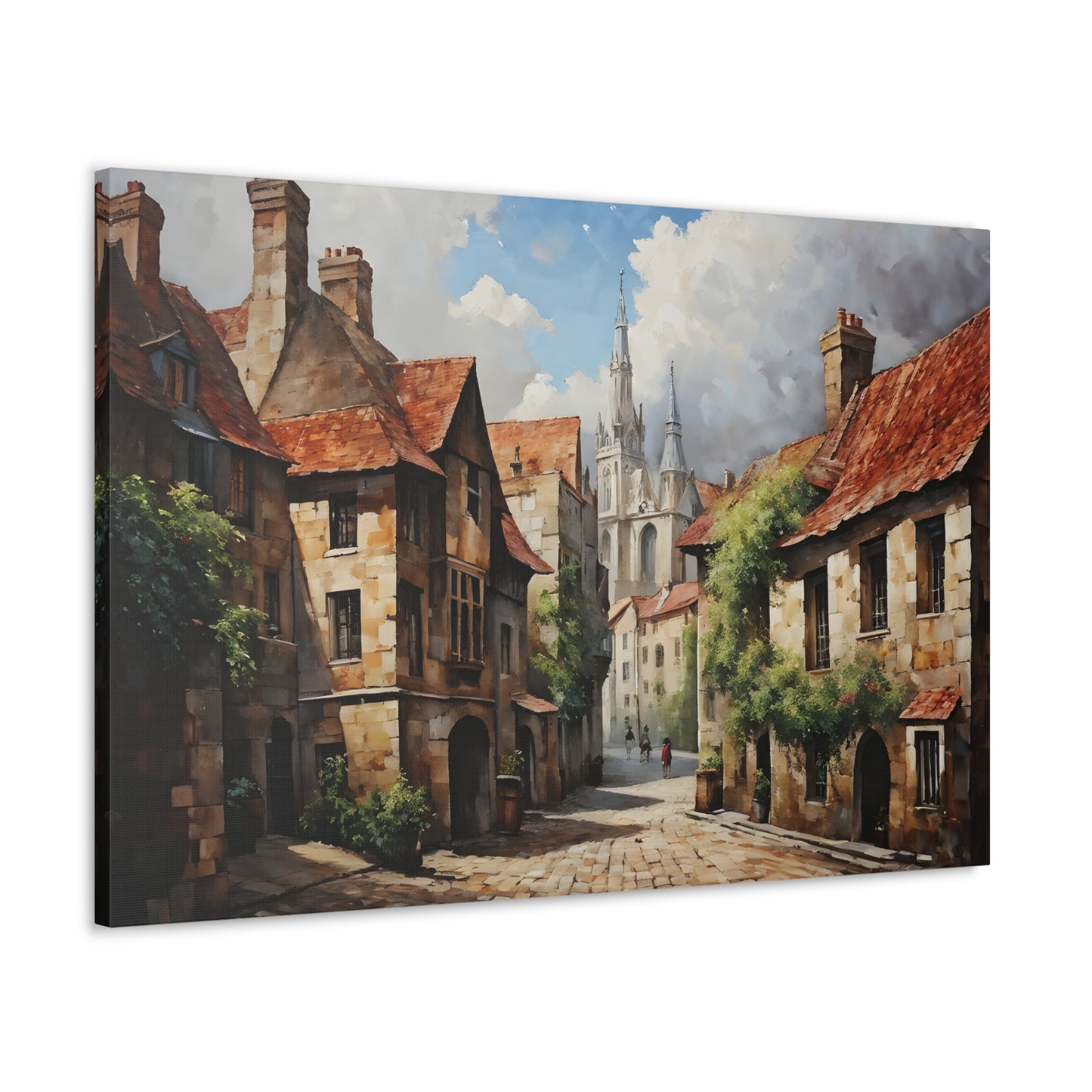 Peaceful Retreat: Classic Oil Painting Wall Décor