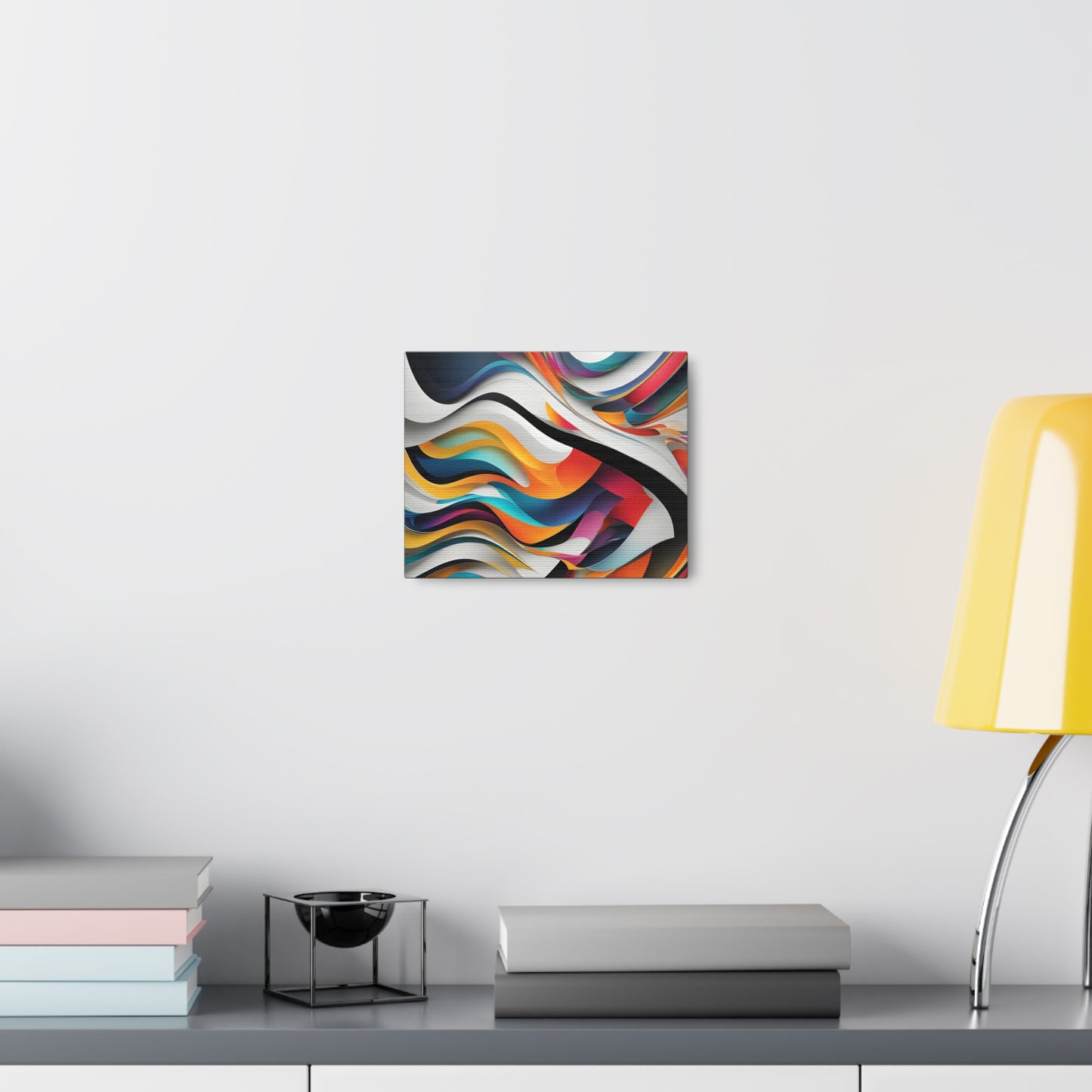 Serene Waves: Abstract Wall Décor