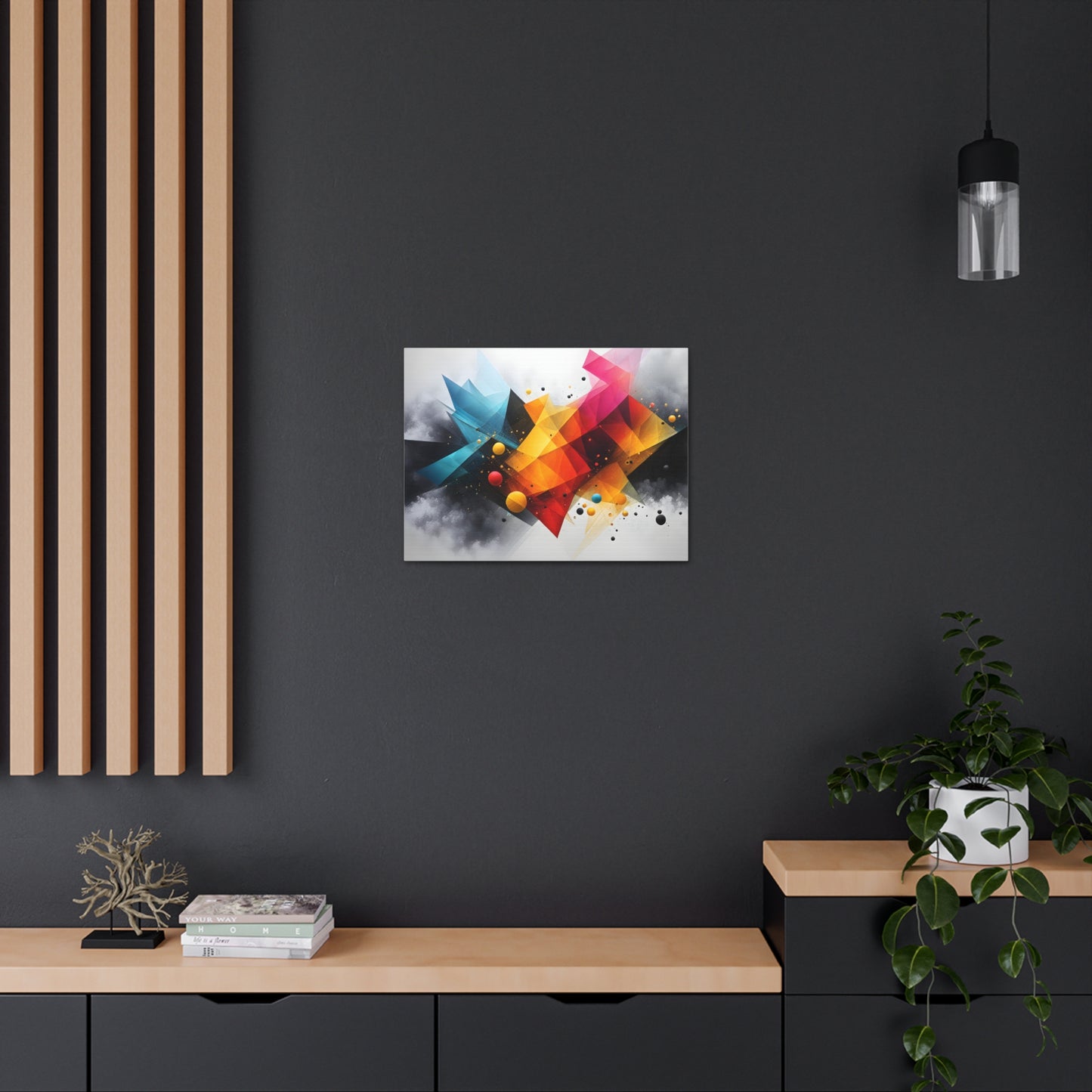 Prismatic Veil: Abstract Wall Décor