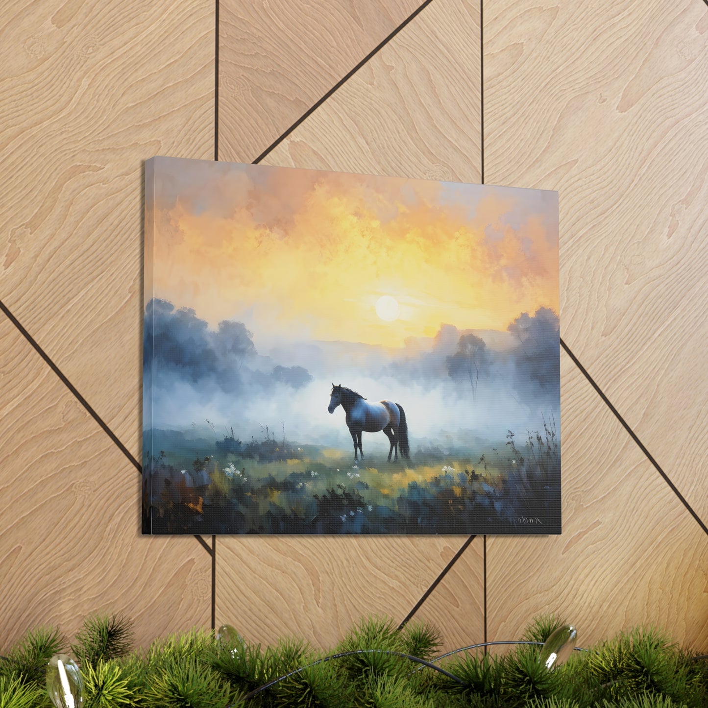 Tranquil Meadows: Classic Oil Painting Wall Décor