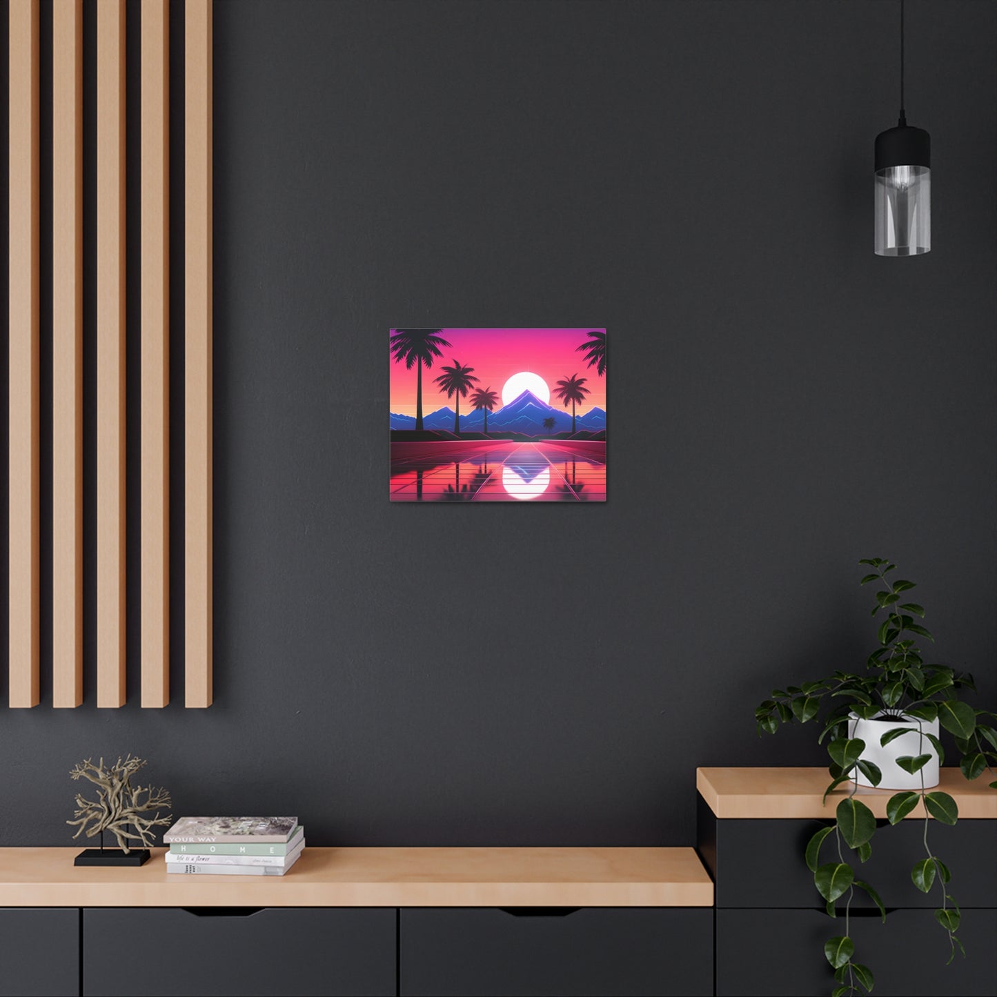 Palmwave: Outrun Wall Décor