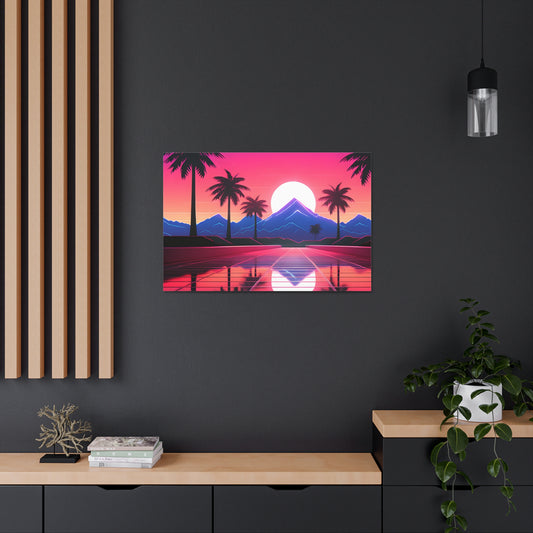 Palmwave: Outrun Wall Décor