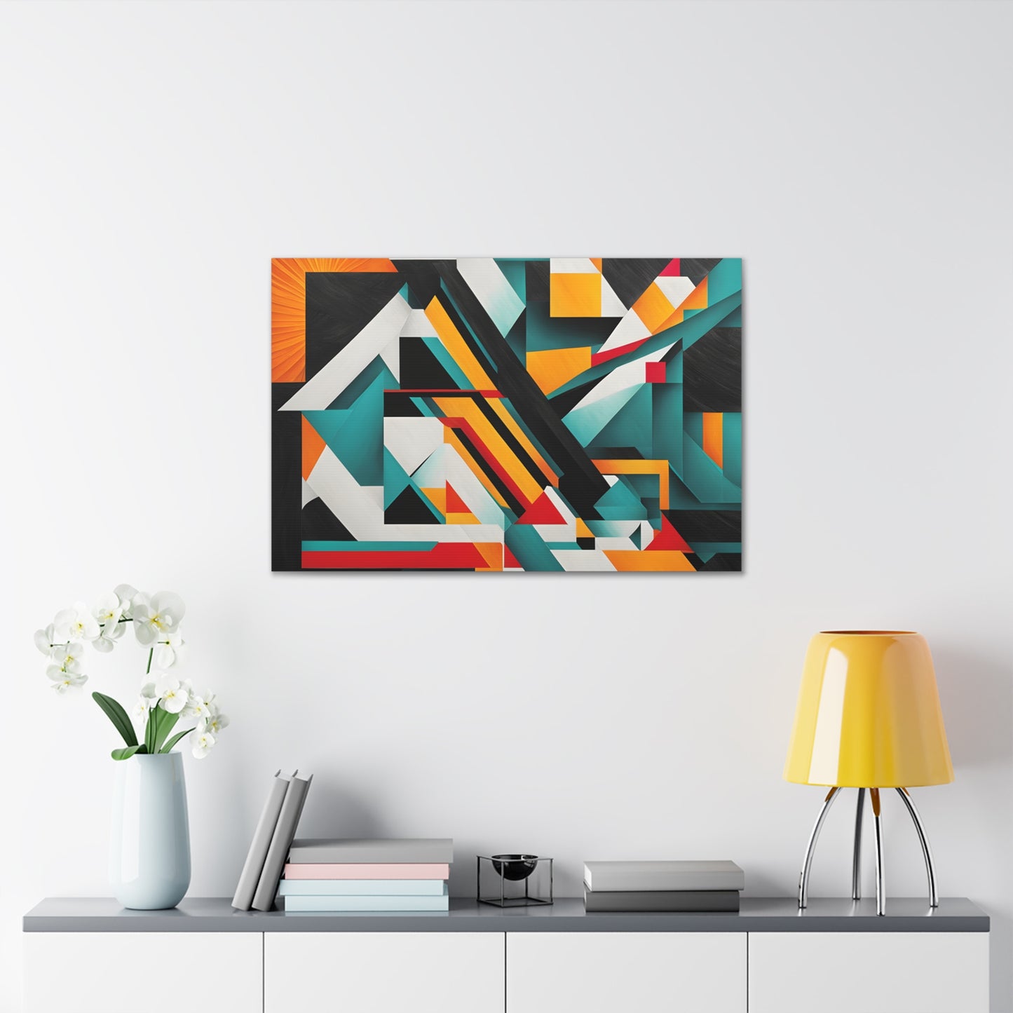 Crystal Pathways: Abstract Wall Décor