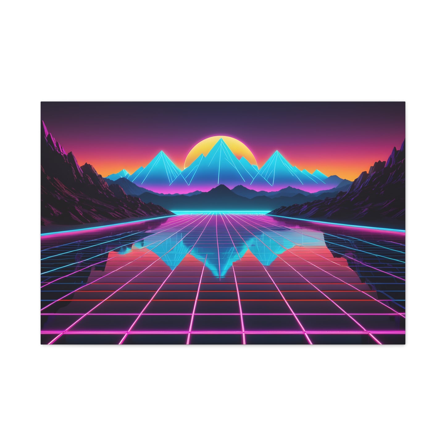 Skyline Dreams: Outrun Wall Décor