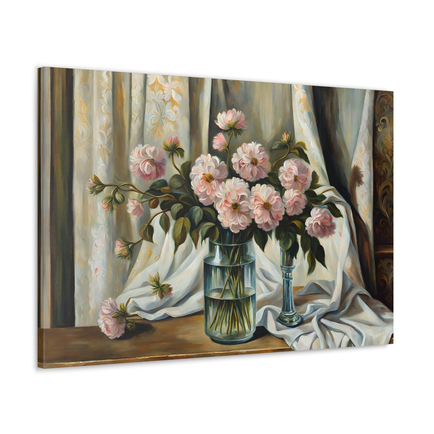 Wildflower Haven: Classic Oil Painting Wall Décor