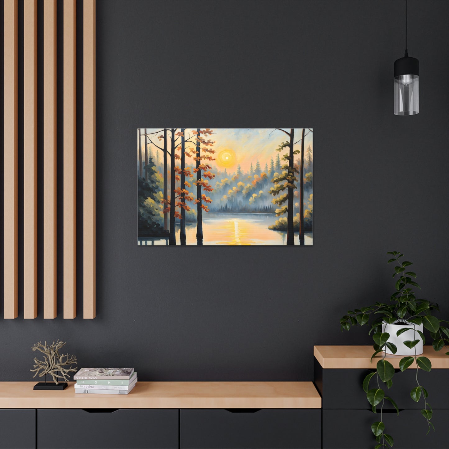 Willow Breeze: Classic Oil Painting Wall Décor