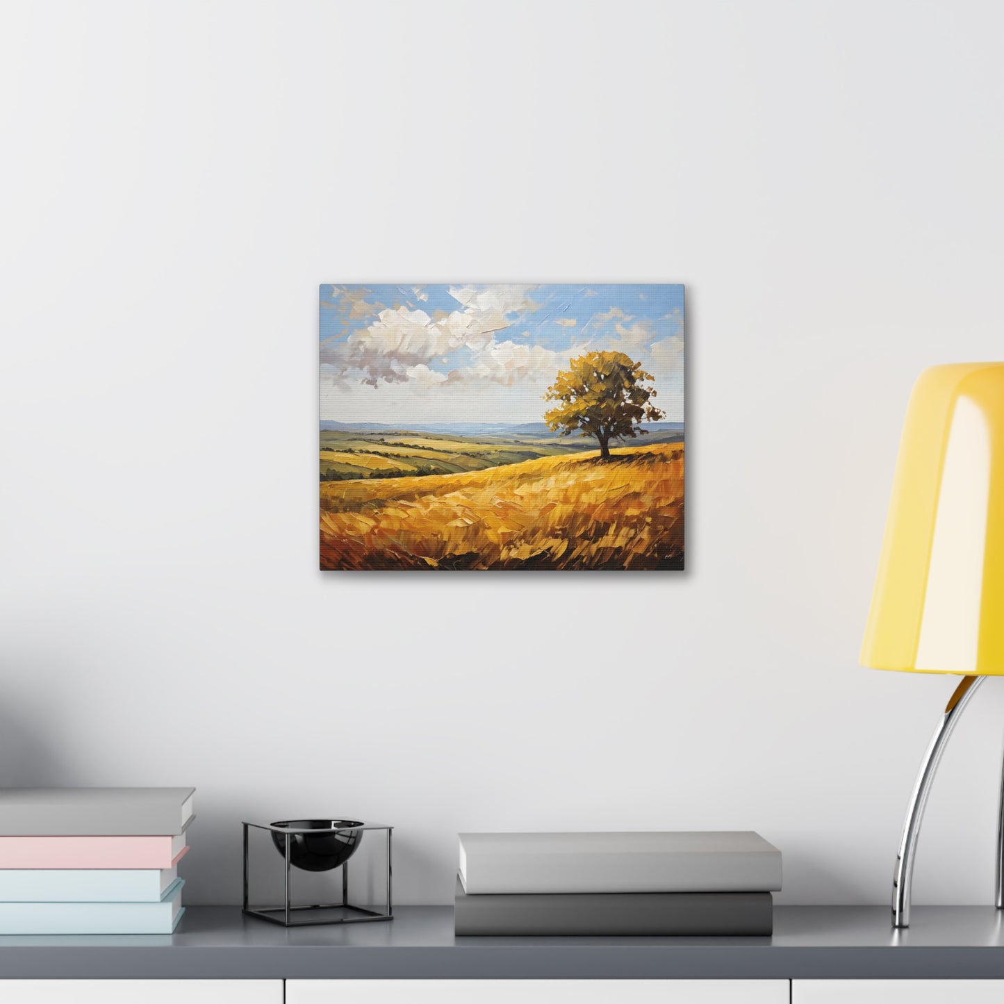 Windblown Meadows: Classic Oil Painting Wall Décor