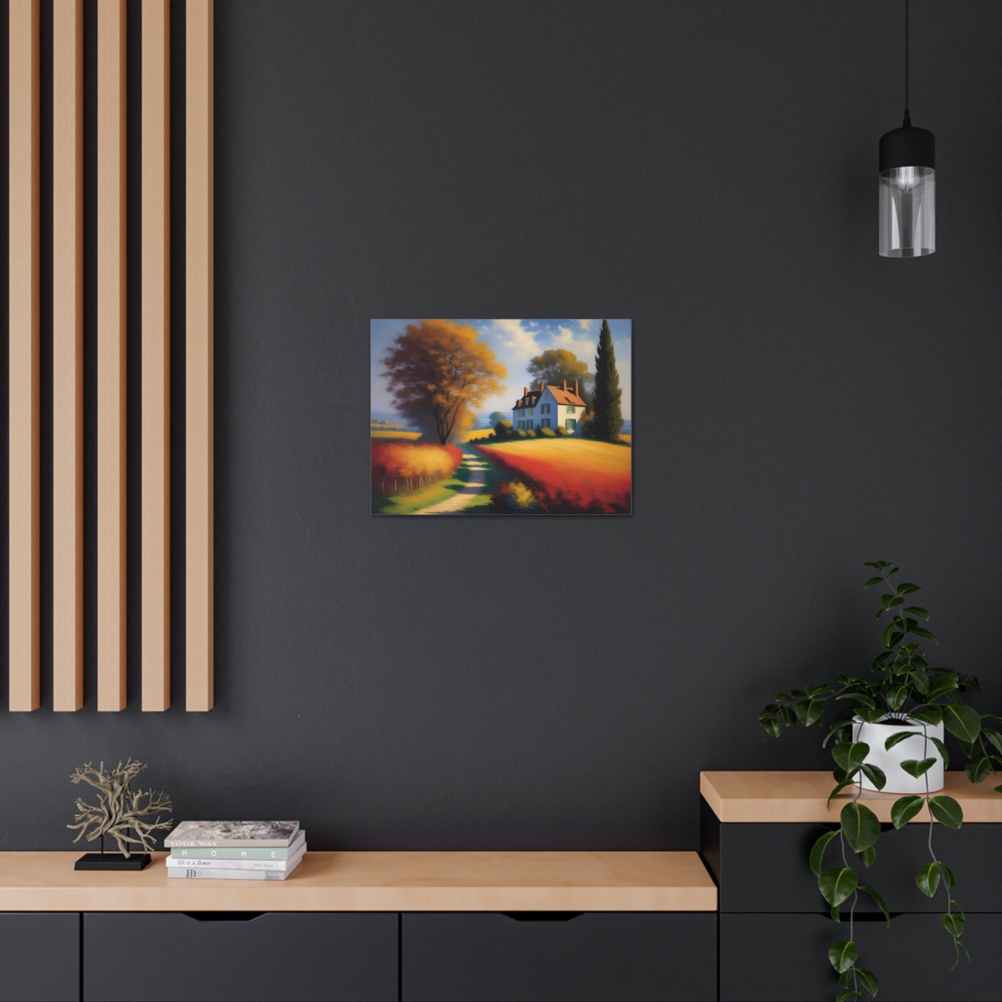 Countryside Charm: Classic Oil Painting Wall Décor