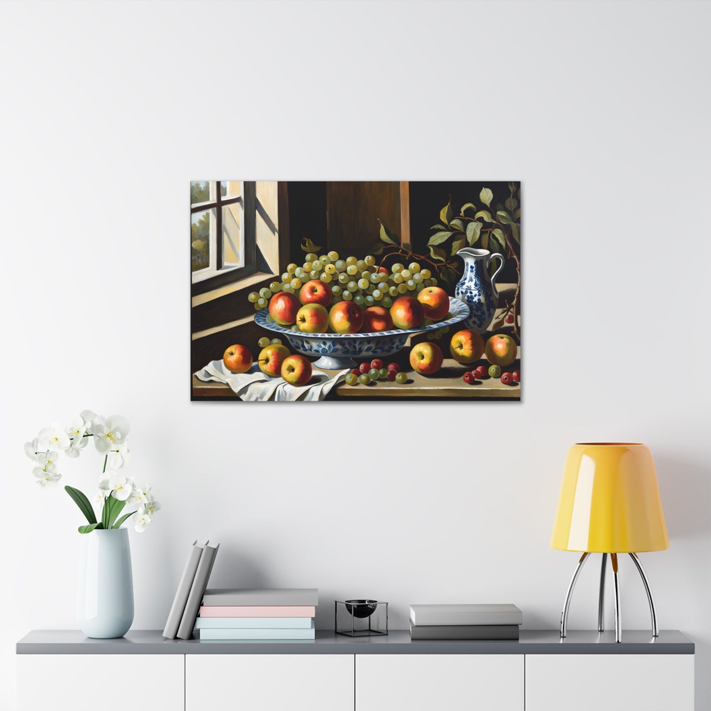 Antique Fruits: Classic Oil Painting Wall Décor