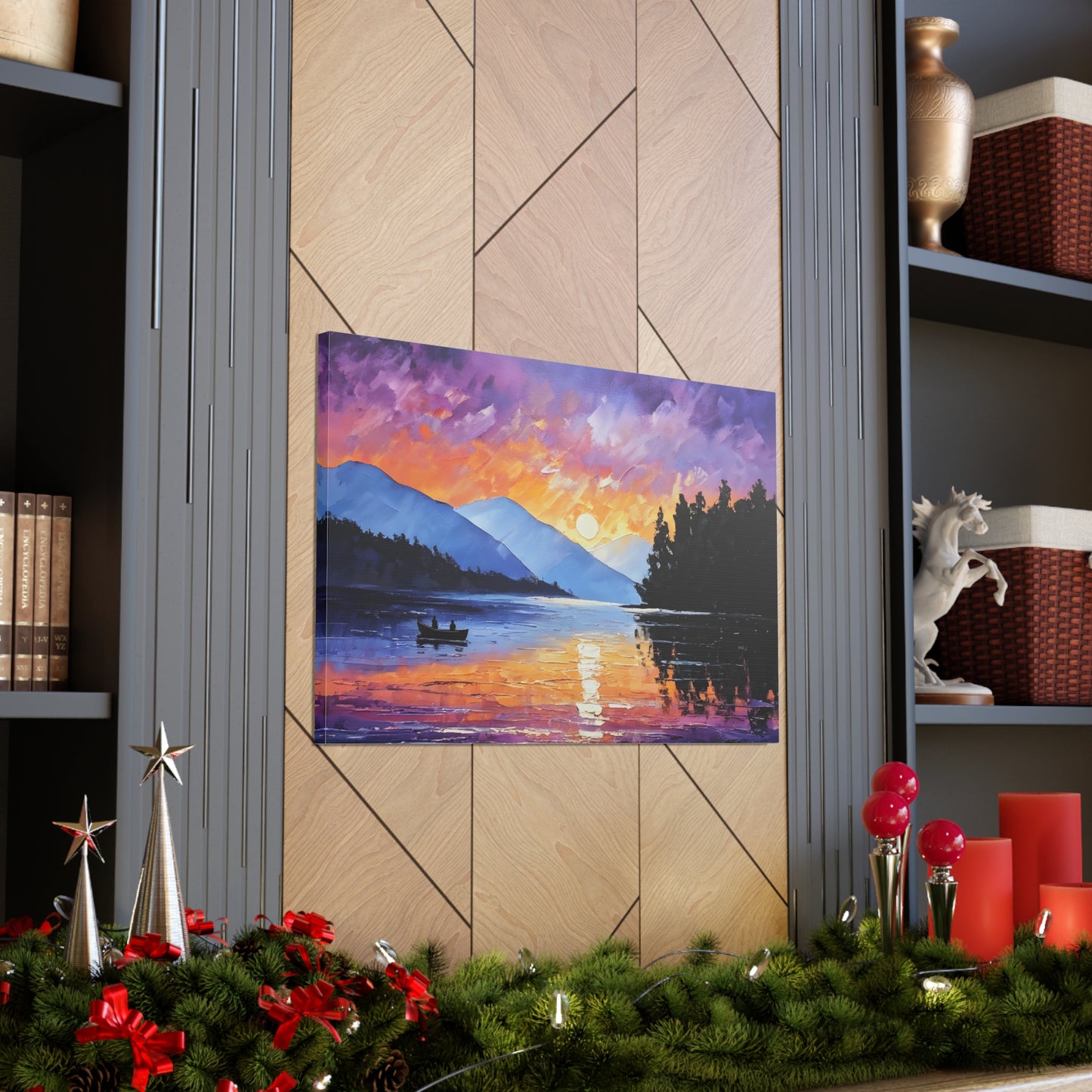 Wilderness Dawn: Classic Oil Painting Wall Décor