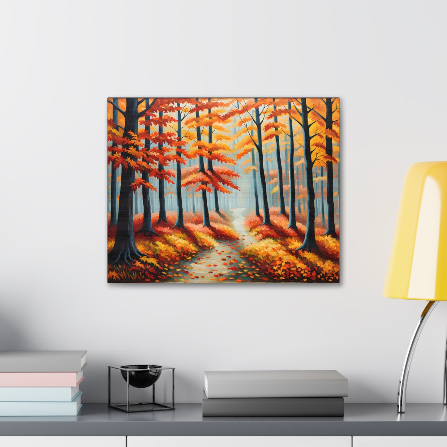 Autumn Drift: Classic Oil Painting Wall Décor