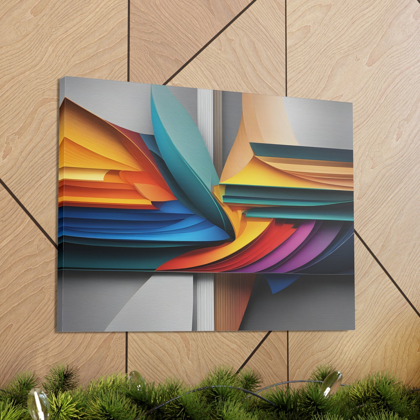 Silken Waves: Abstract Wall Décor