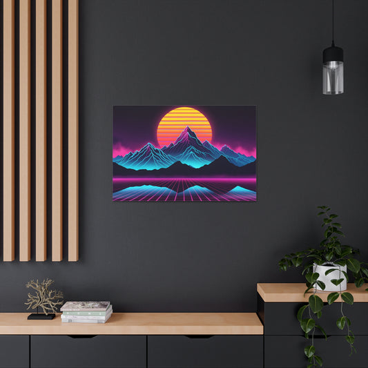 Vaporwave Horizon: Outrun Wall Décor