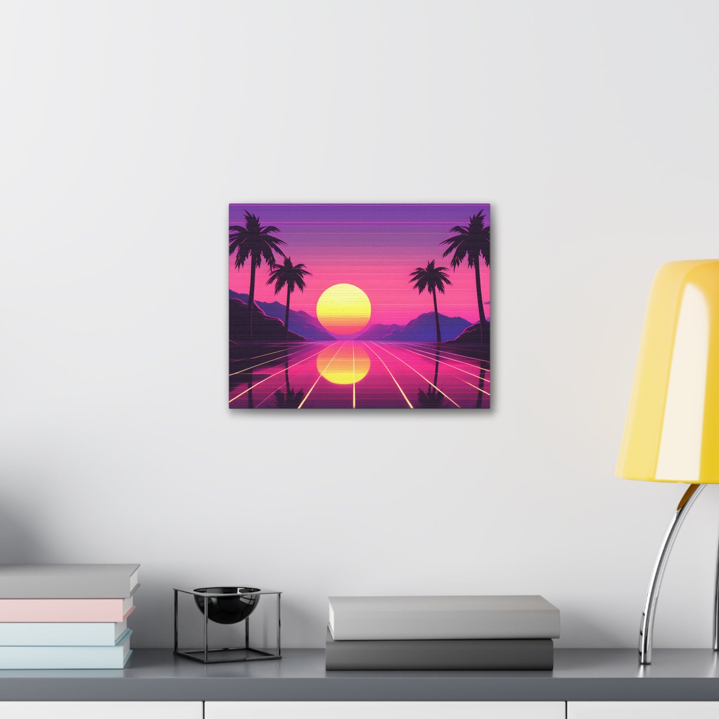 Neon Palms: Outrun Wall Décor