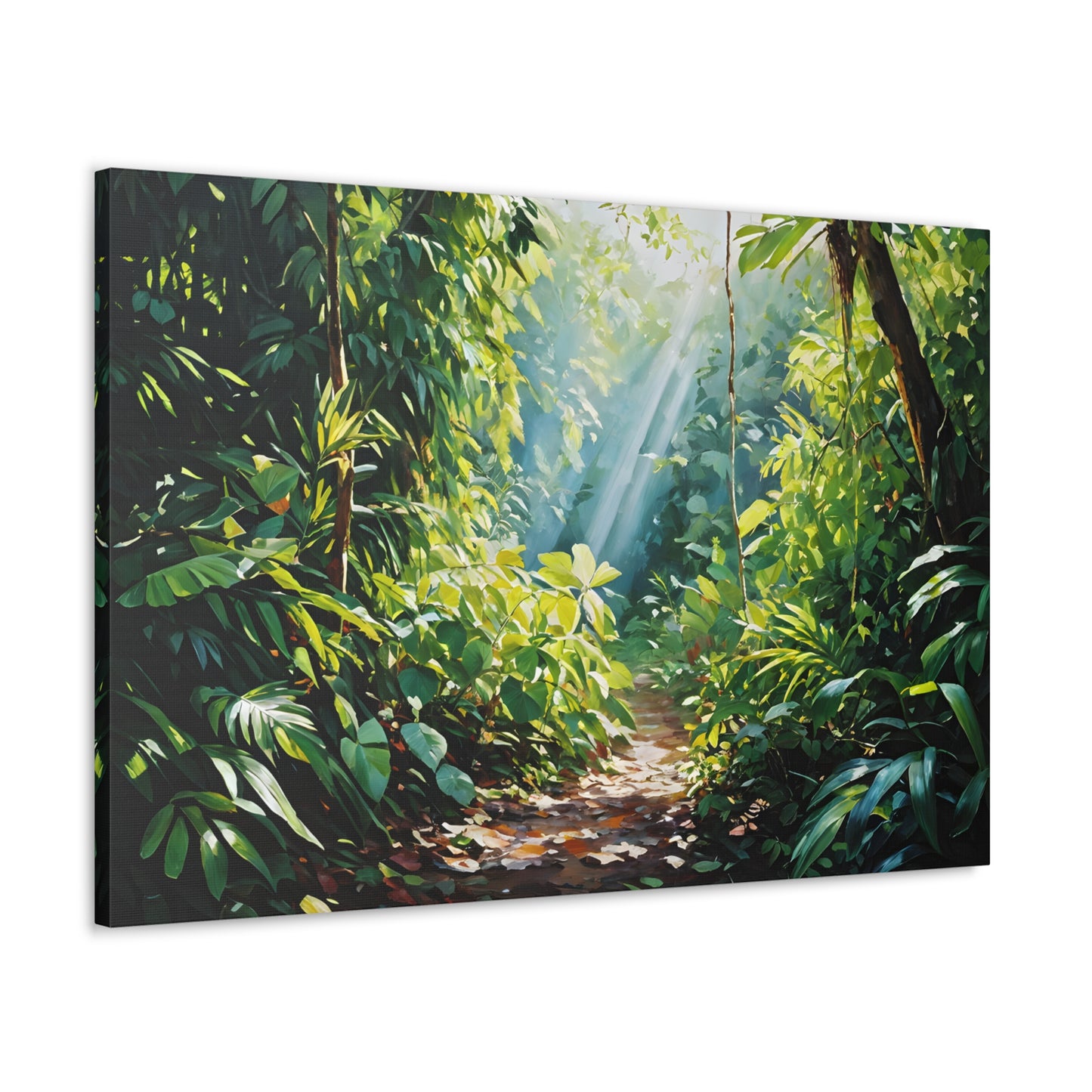 Lush Foliage: Classic Oil Painting Wall Décor