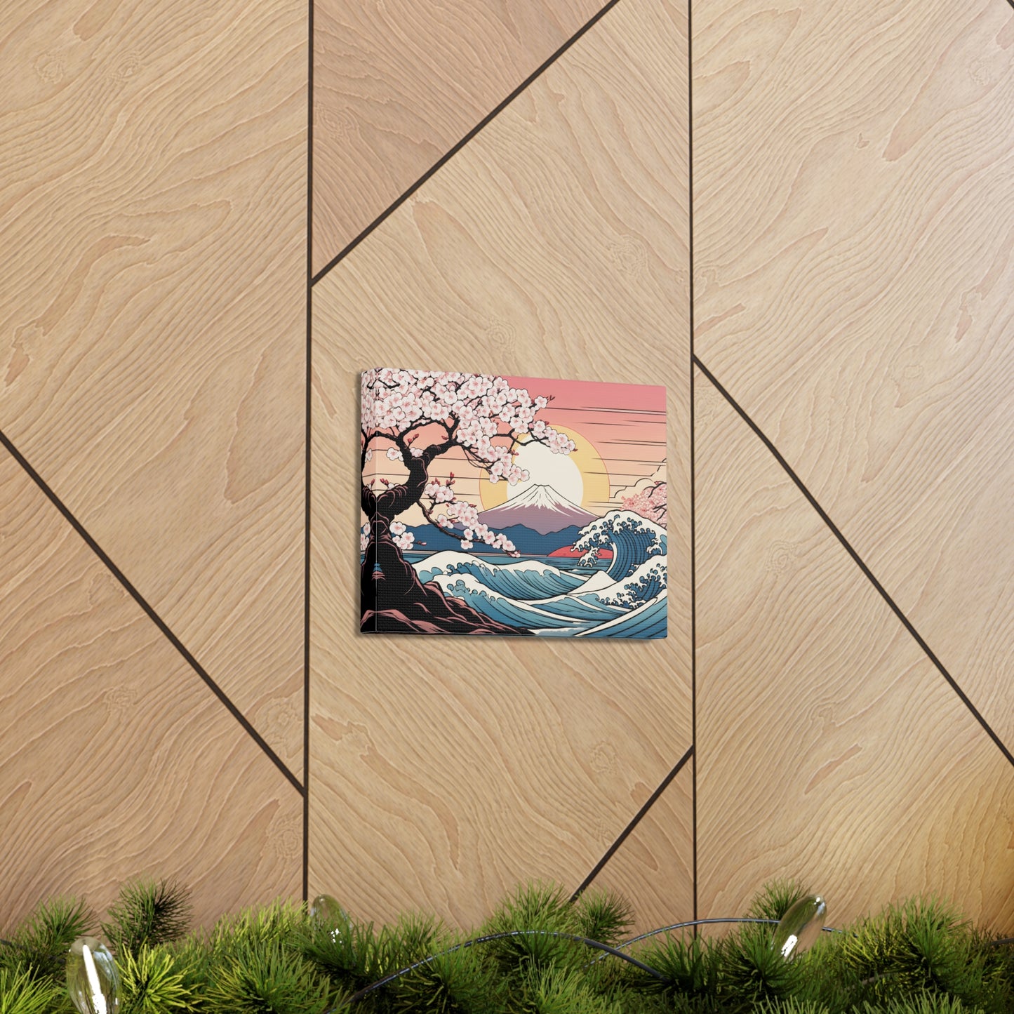 Cherry Blossom Symphony: Ukiyo-e Wall Décor