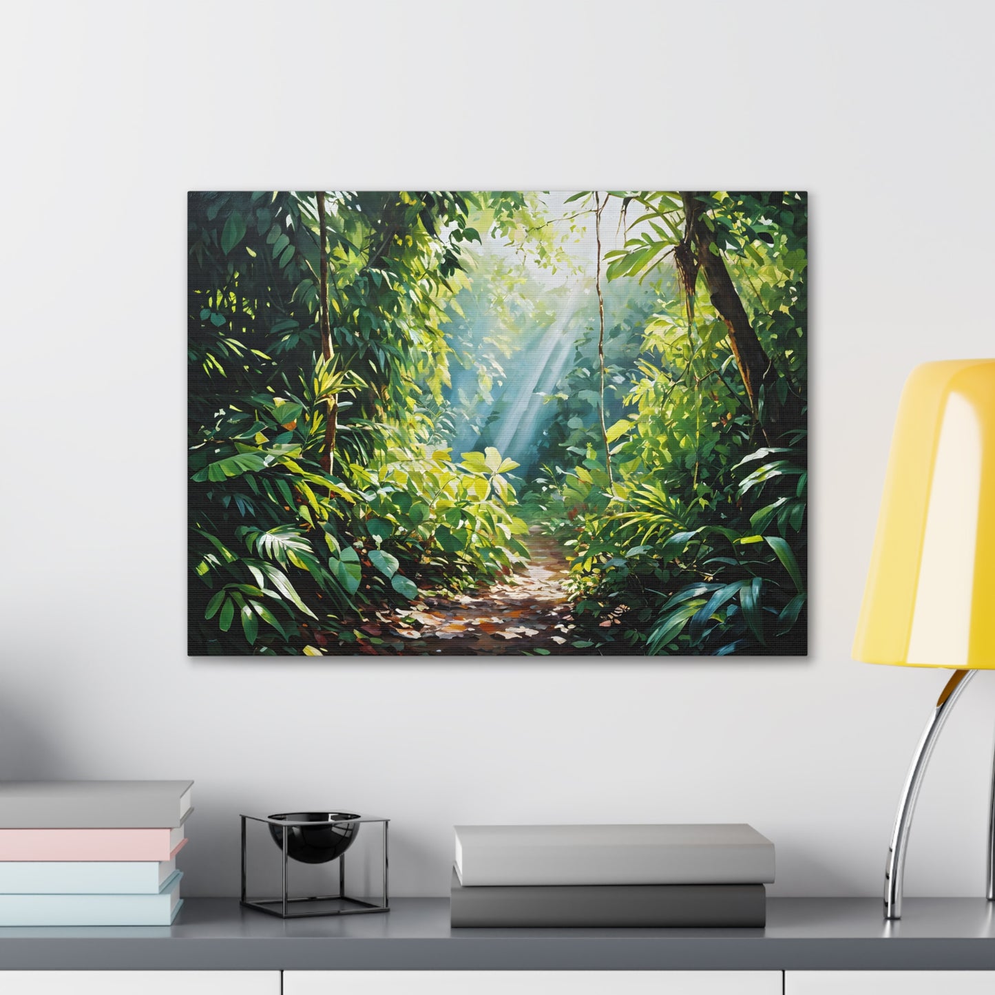 Lush Foliage: Classic Oil Painting Wall Décor