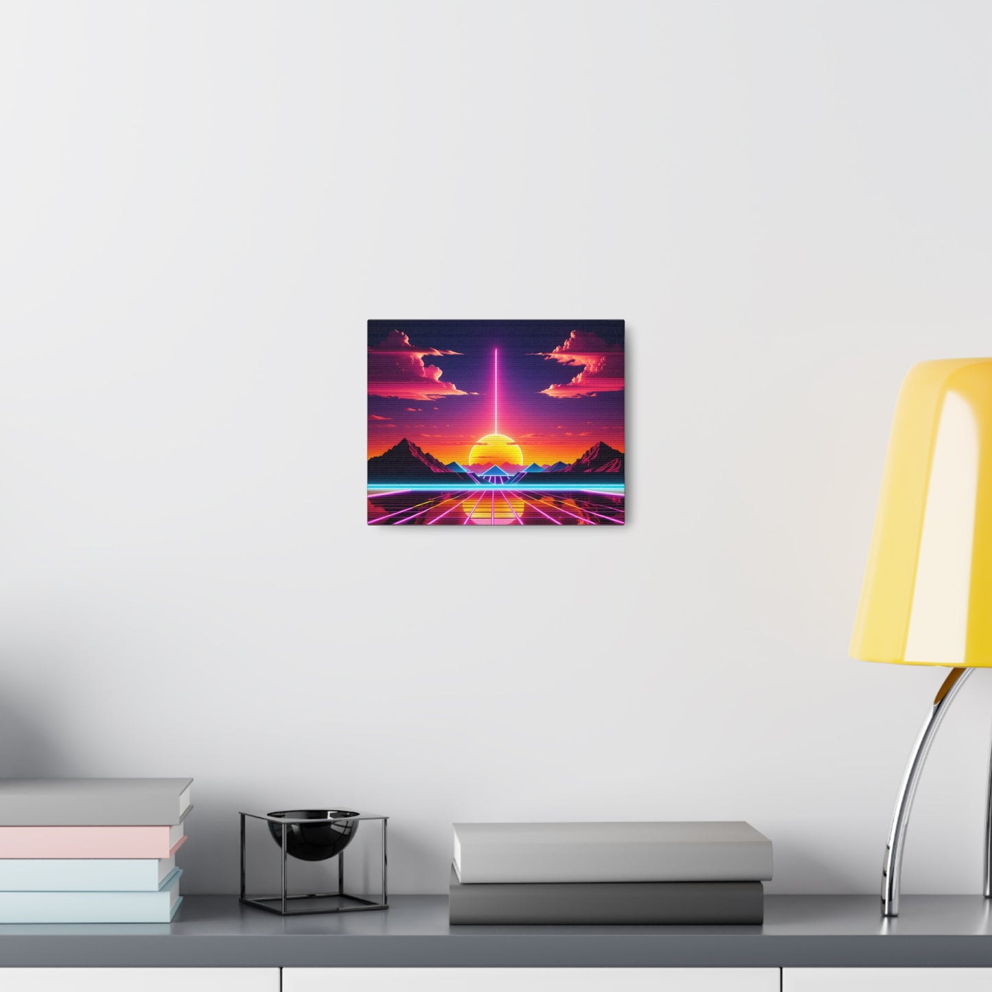 Neon Horizon: Outrun Wall Décor