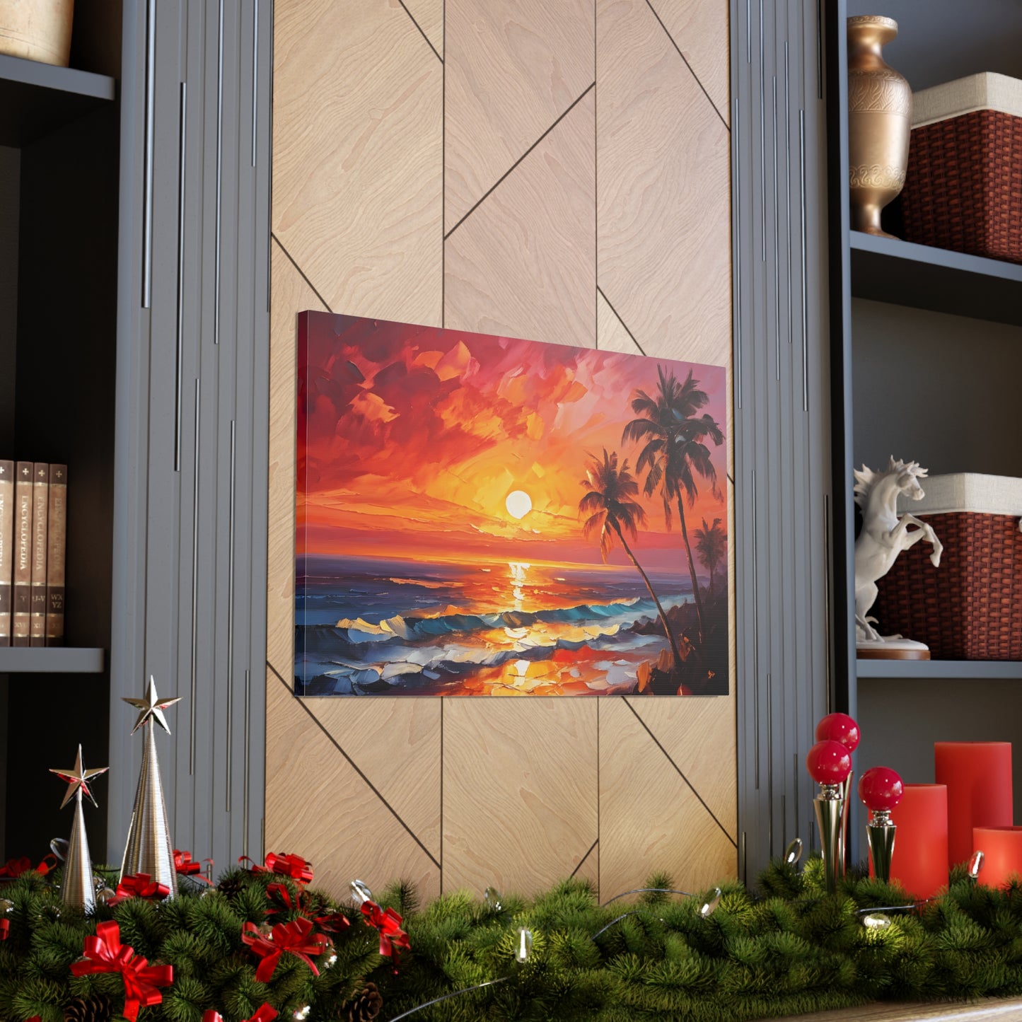 Ocean’s Edge: Classic Oil Painting Wall Décor