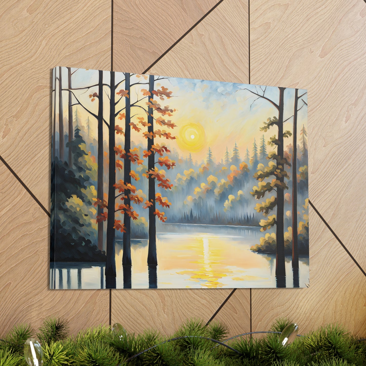 Willow Breeze: Classic Oil Painting Wall Décor