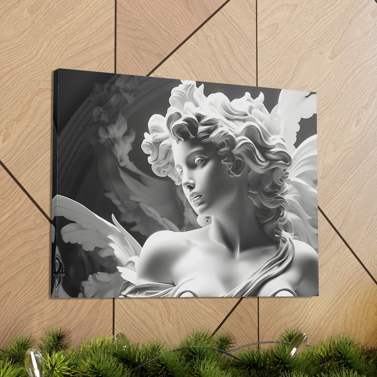 Sculpted Grace: Black and White Wall Décor