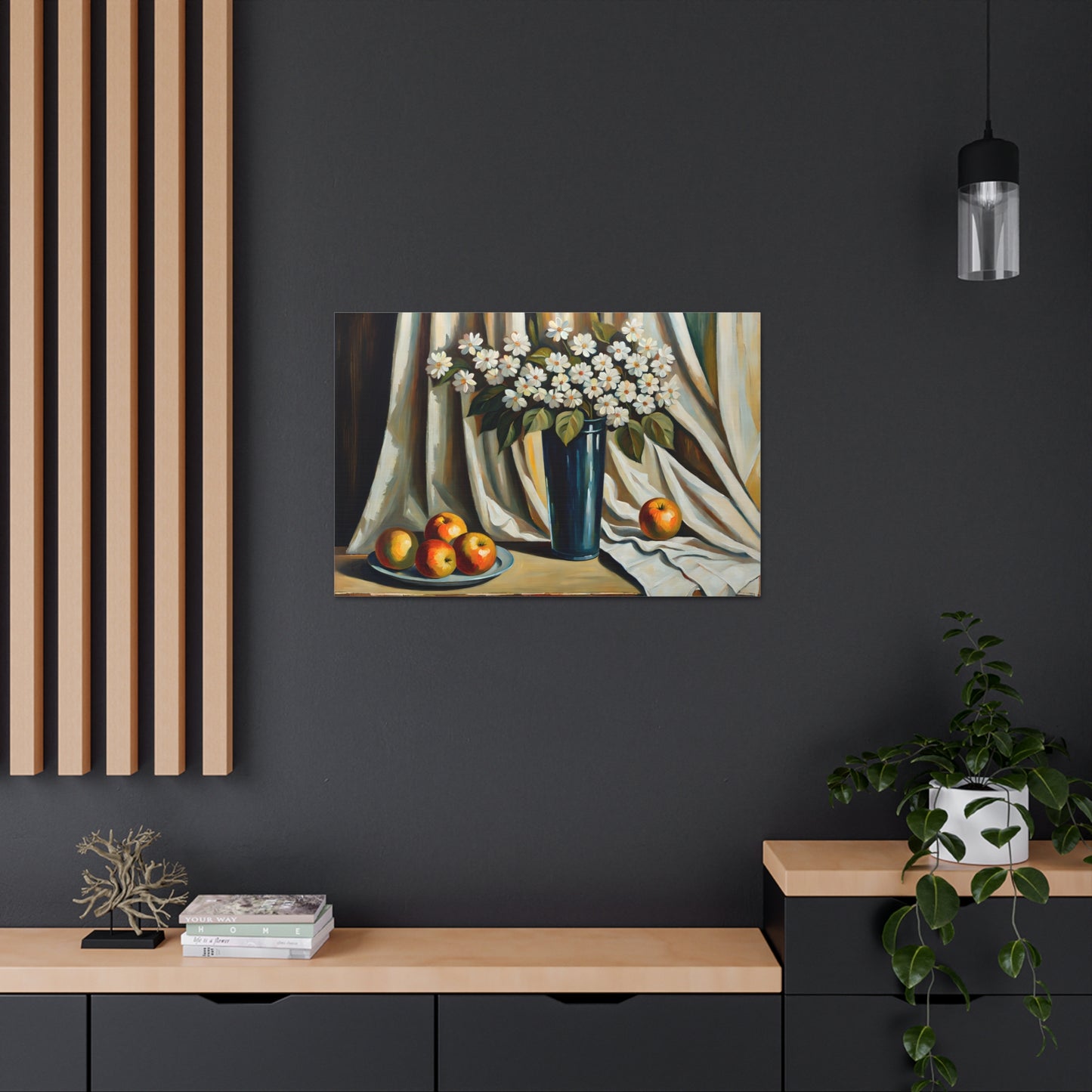 Floral Ambiance: Classic Oil Painting Wall Décor