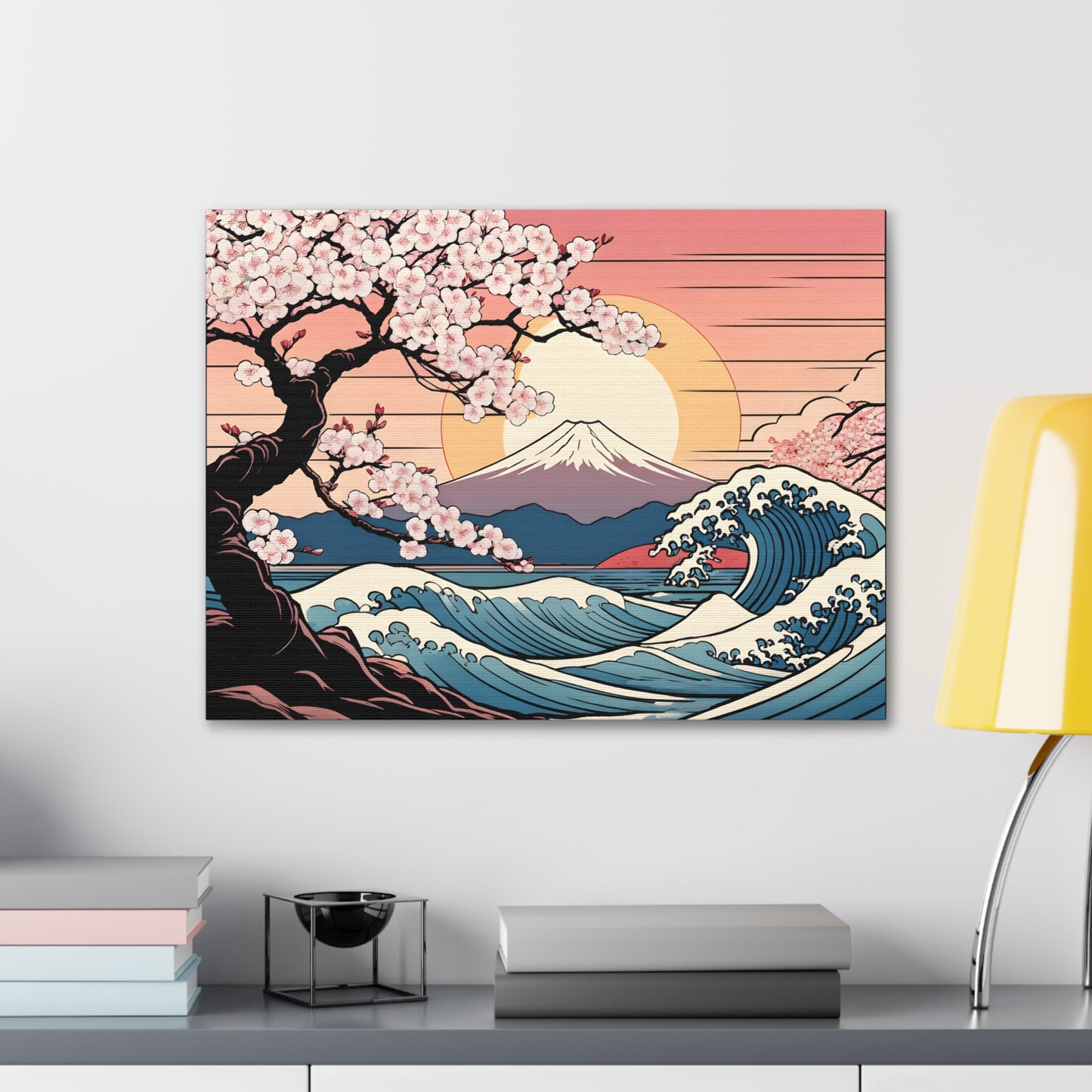 Cherry Blossom Symphony: Ukiyo-e Wall Décor