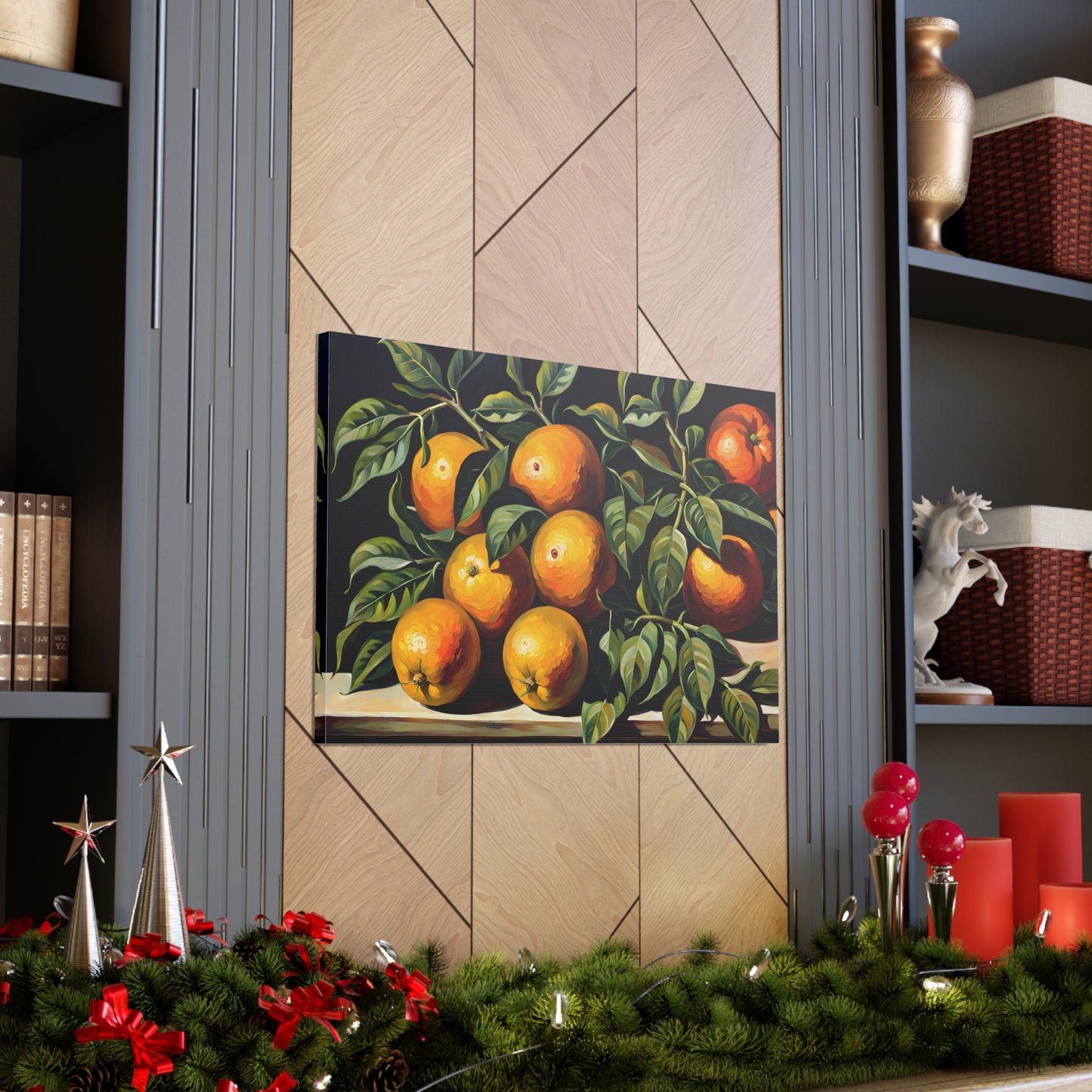 Lush Citrus: Classic Oil Painting Wall Décor