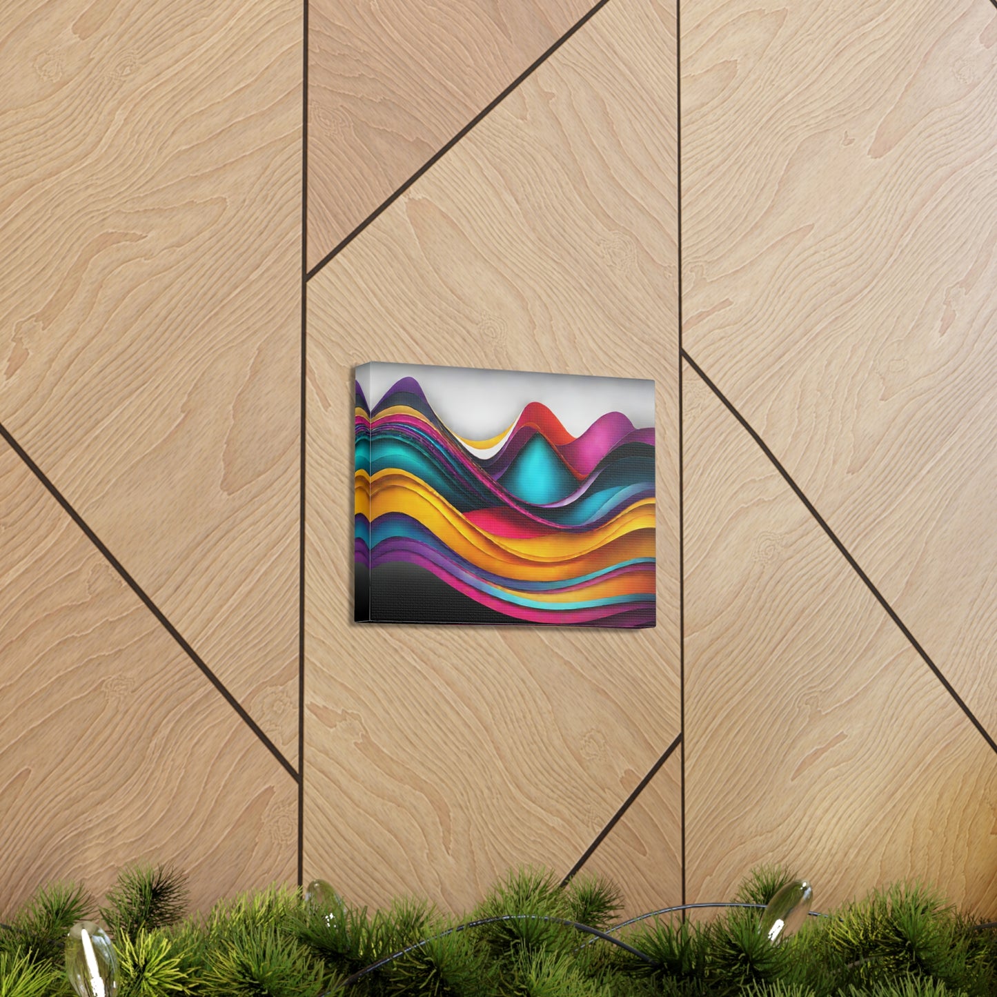 Luminescent Reflections: Abstract Wall Décor