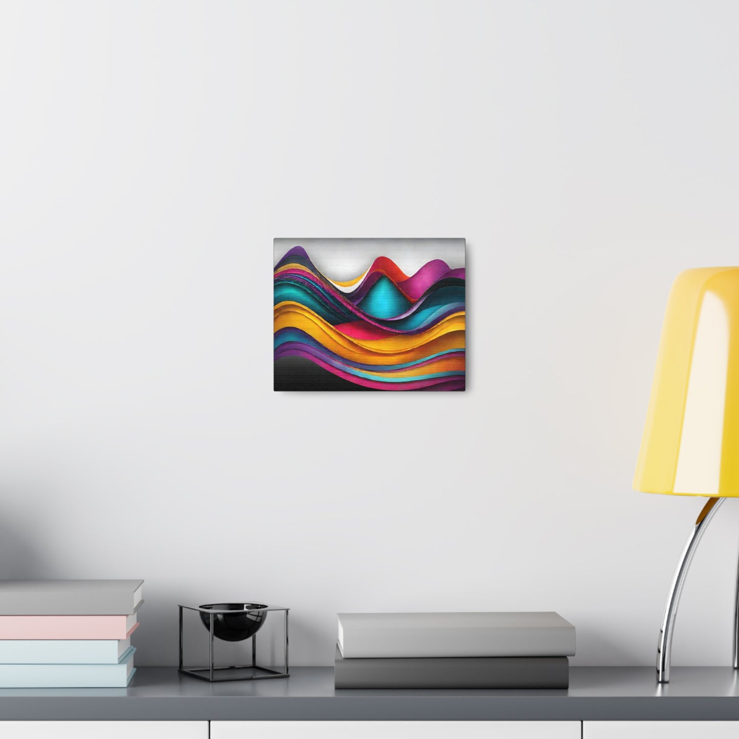 Luminescent Reflections: Abstract Wall Décor