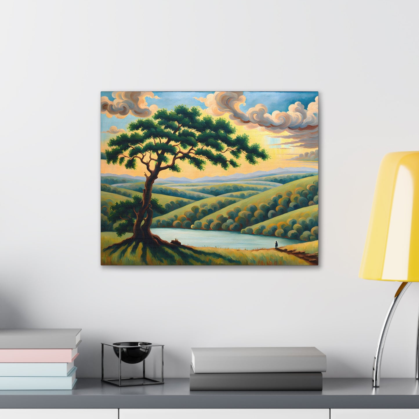 Pine Valley: Classic Oil Painting Wall Décor