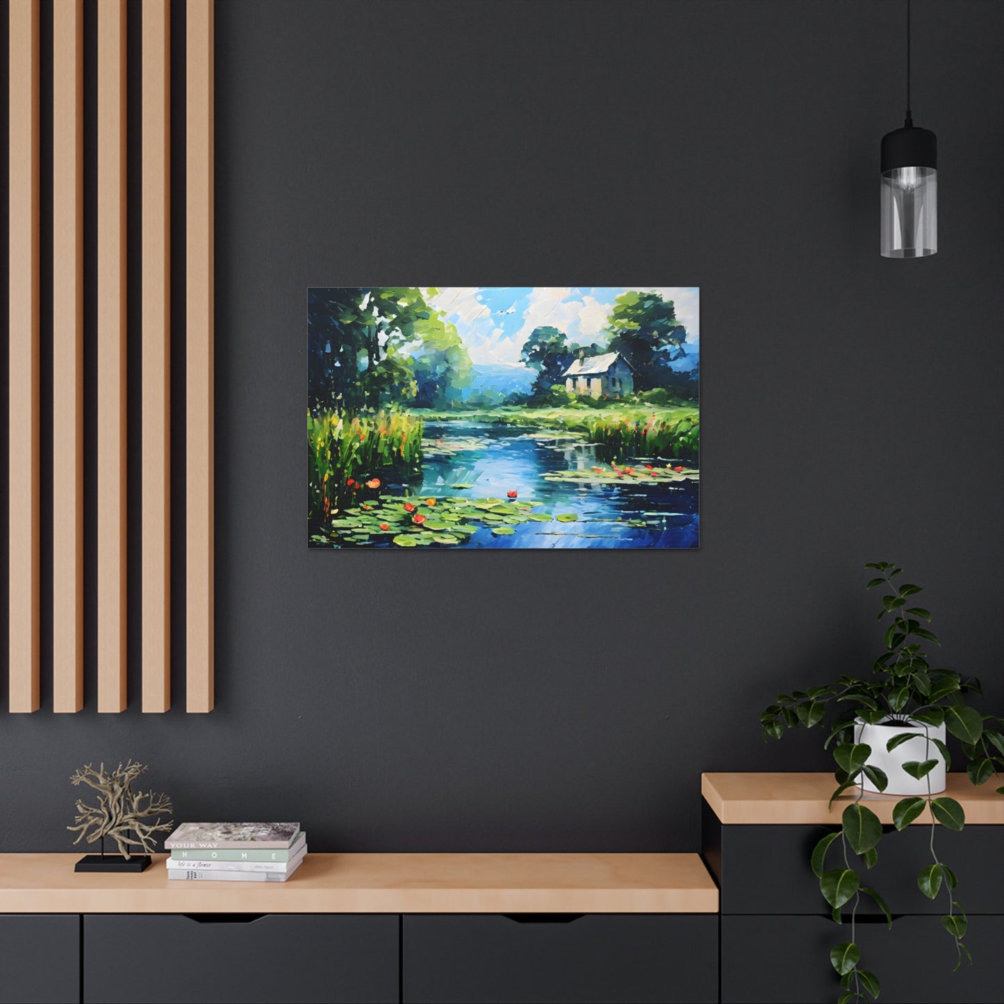 Dockside Delight: Classic Oil Painting Wall Décor