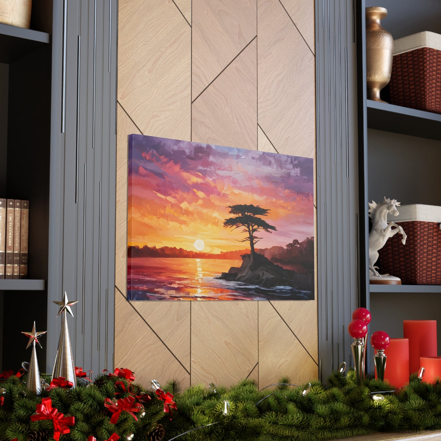 Lake’s Edge: Classic Oil Painting Wall Décor