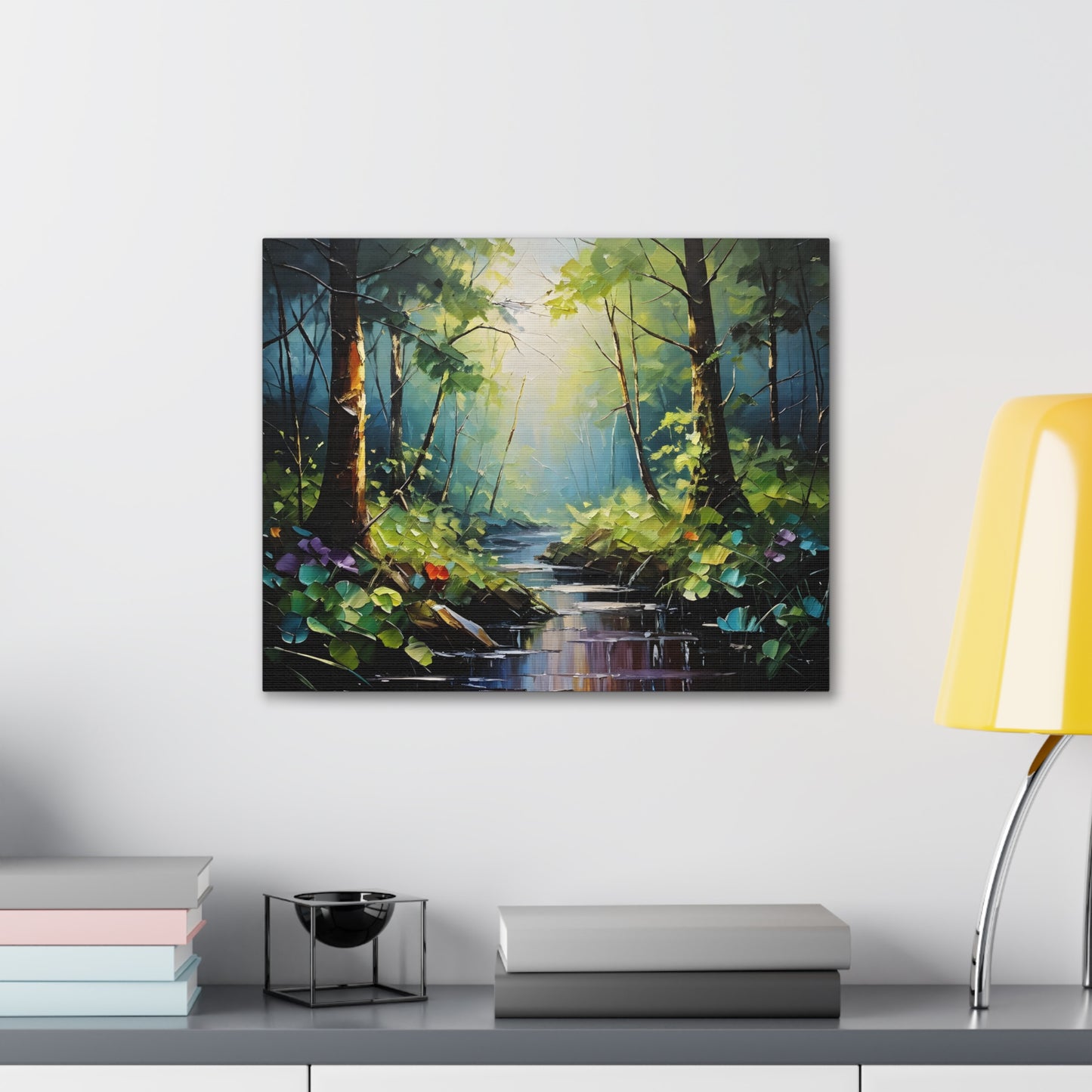 Verdant Glade: Classic Oil Painting Wall Décor