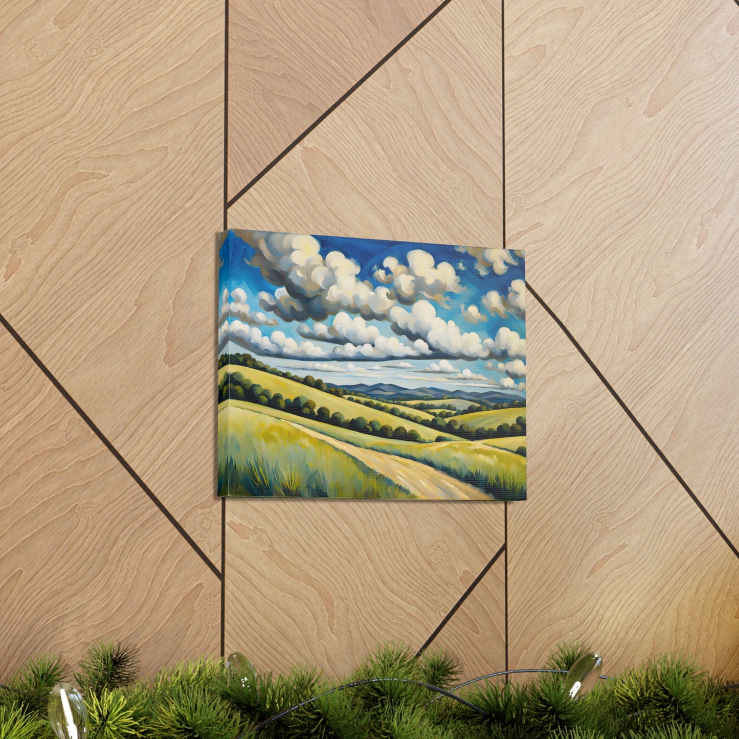 Meadow Bloom: Classic Oil Painting Wall Décor