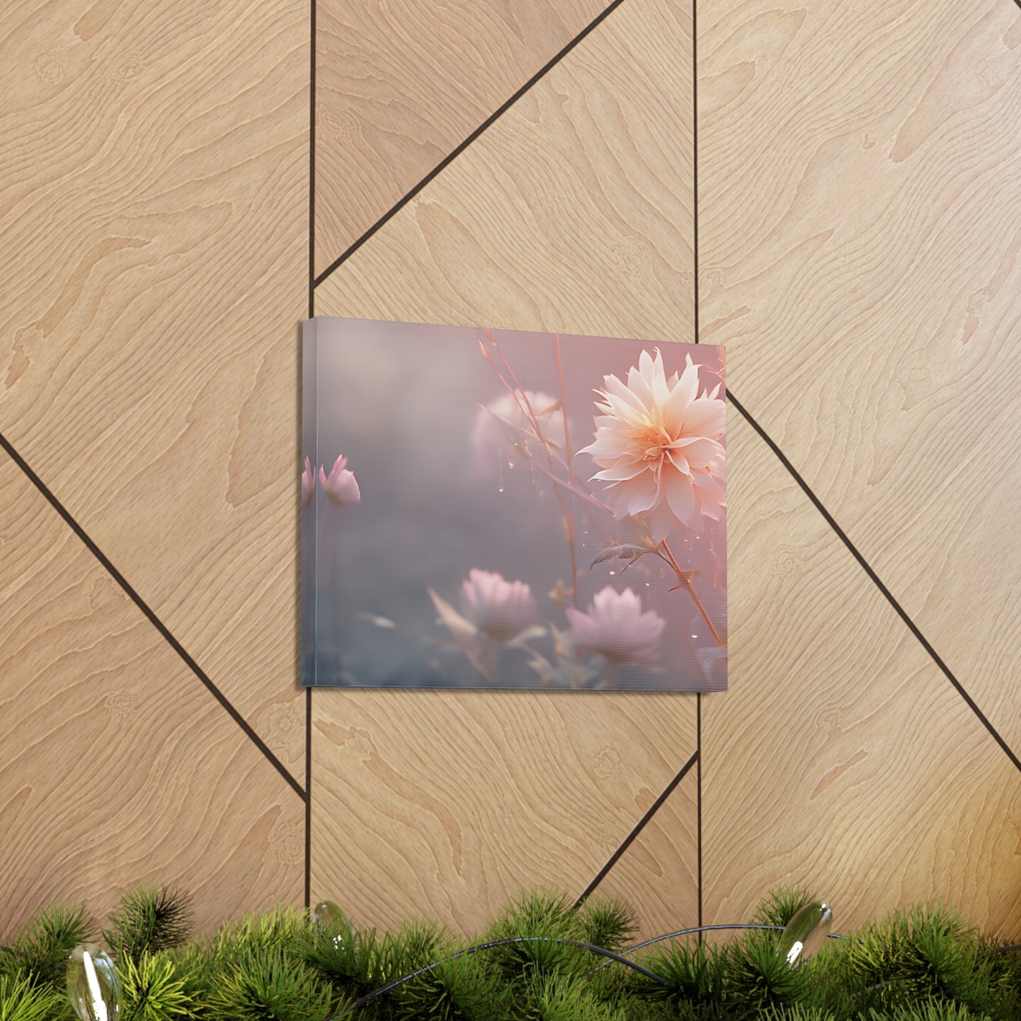 Pink Aura: Floral Wall Décor