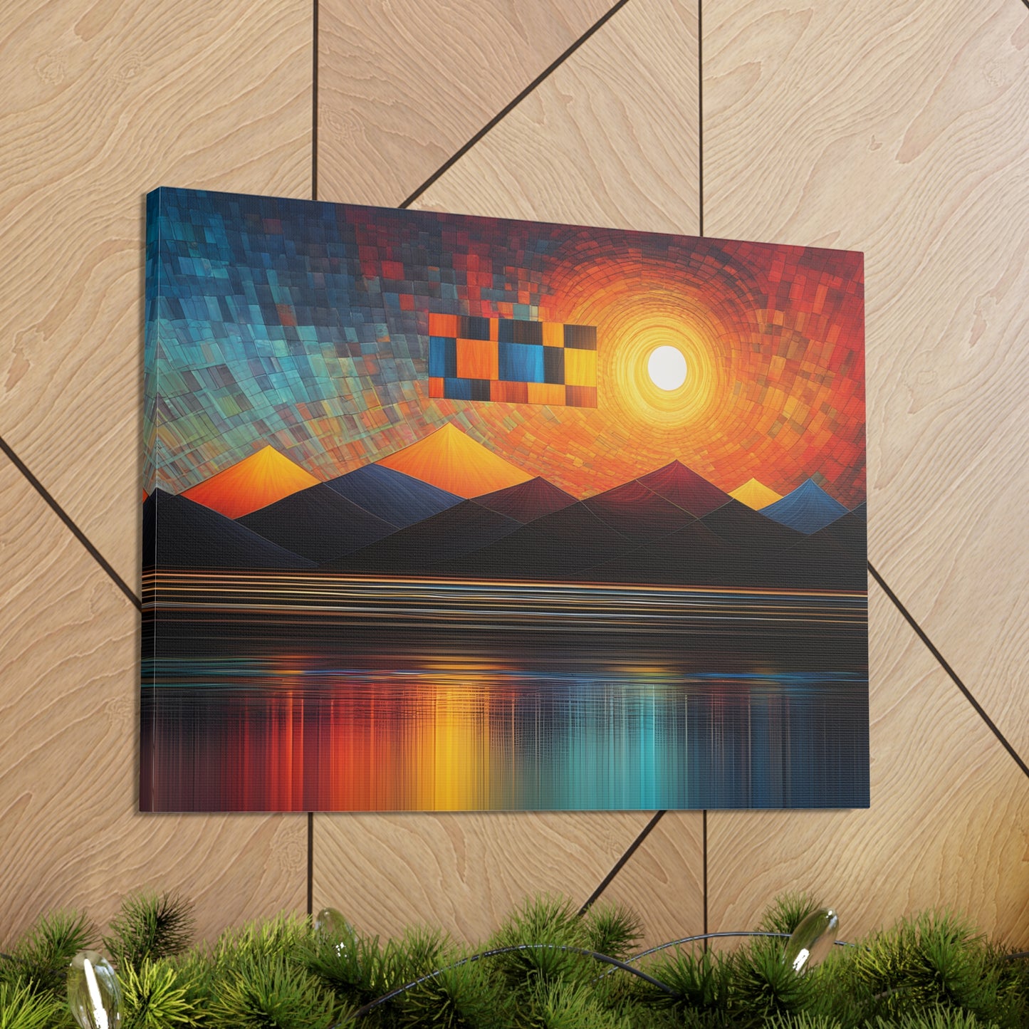 Radiant Reflections: Abstract Wall Décor