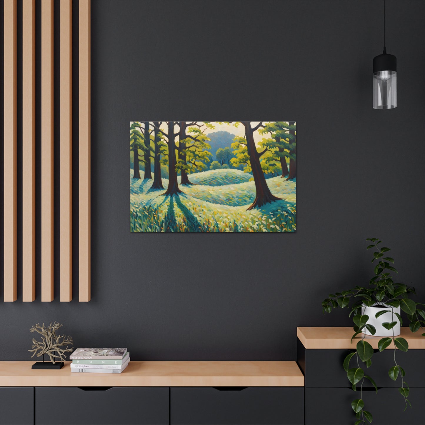 Forest Sanctuary: Classic Oil Painting Wall Décor