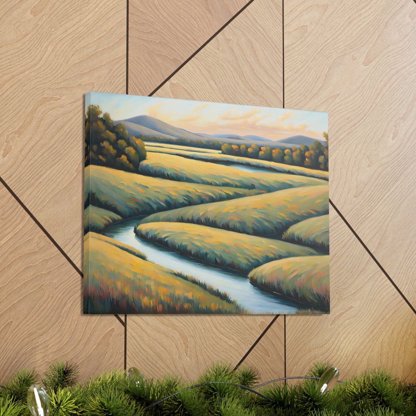 Valley Winds: Classic Oil Painting Wall Décor