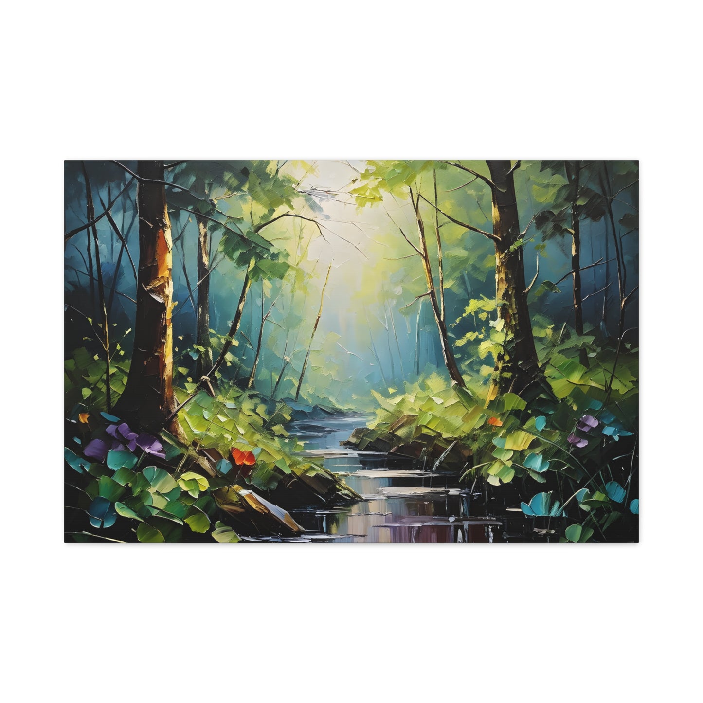 Verdant Glade: Classic Oil Painting Wall Décor