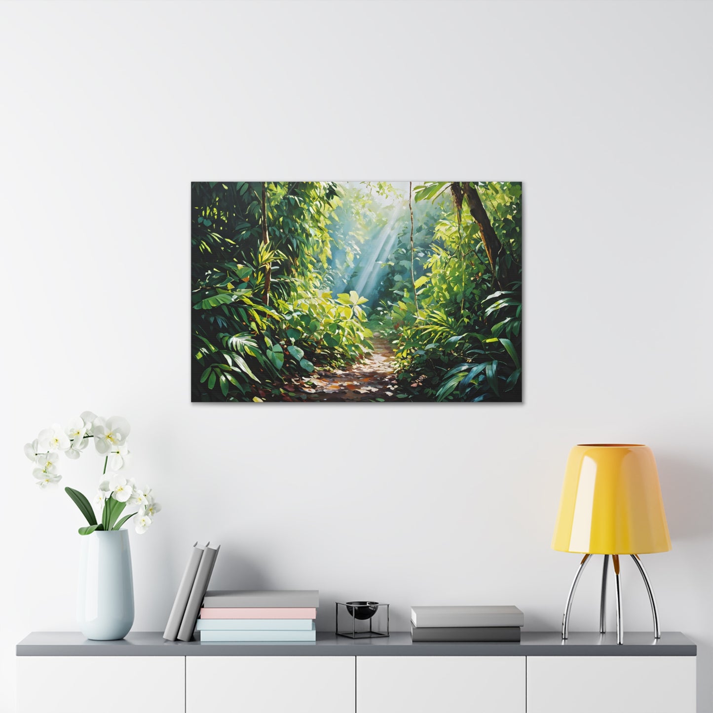 Lush Foliage: Classic Oil Painting Wall Décor