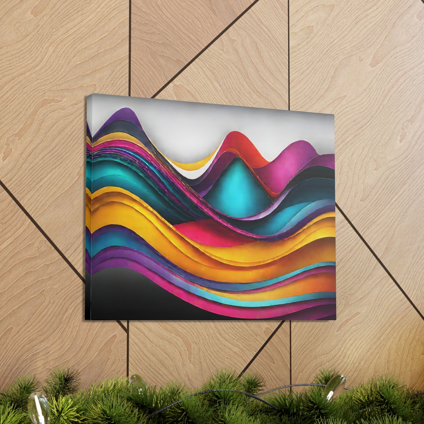 Luminescent Reflections: Abstract Wall Décor