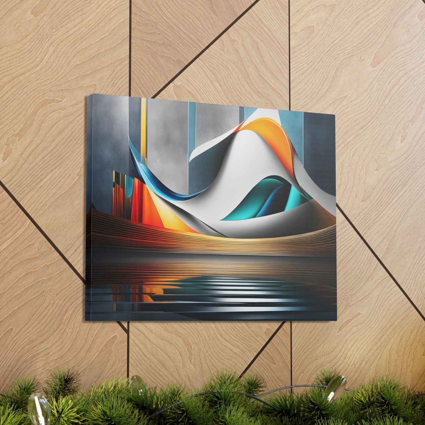 Spectrum Streams: Abstract Wall Décor