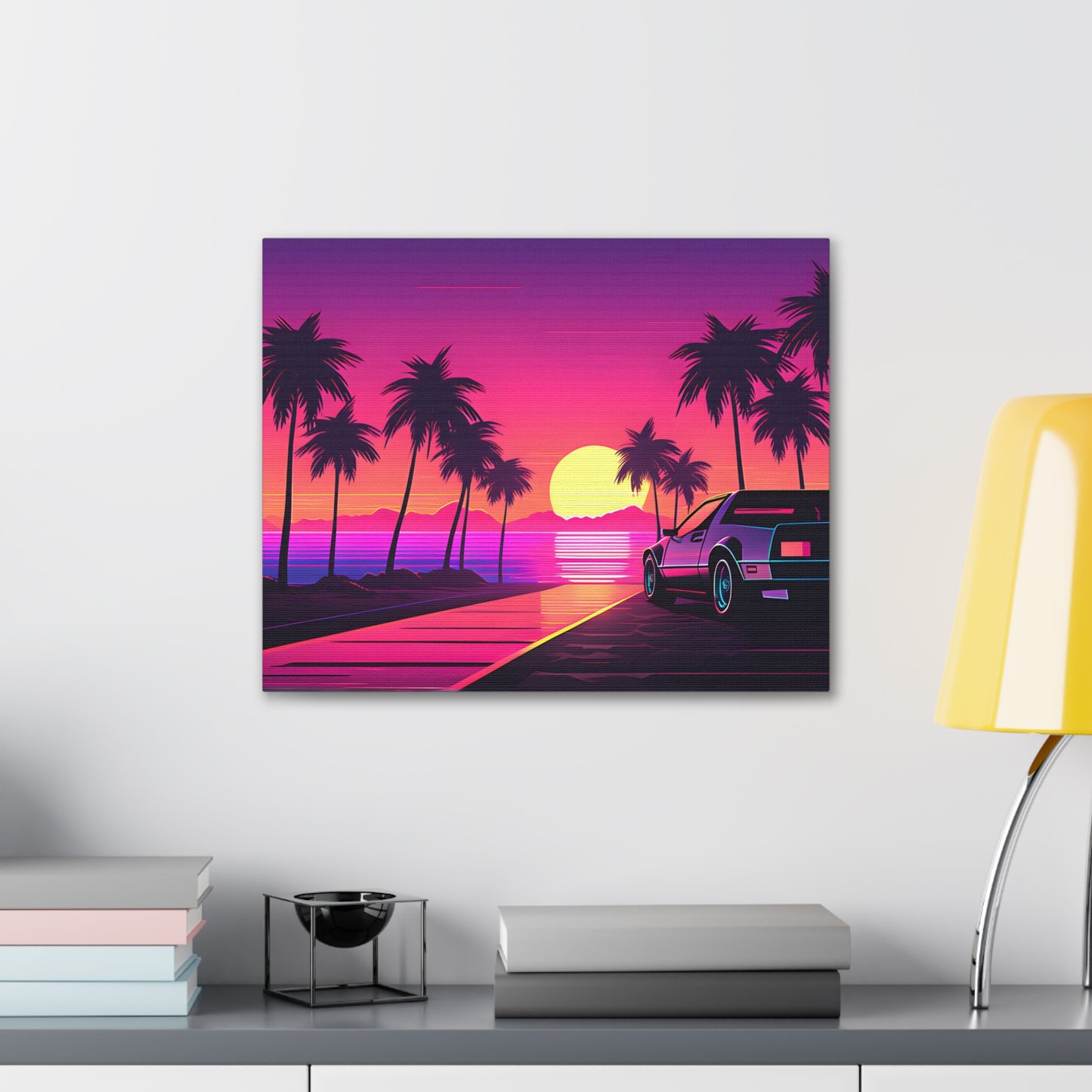 Sunset Synth: Outrun Wall Décor