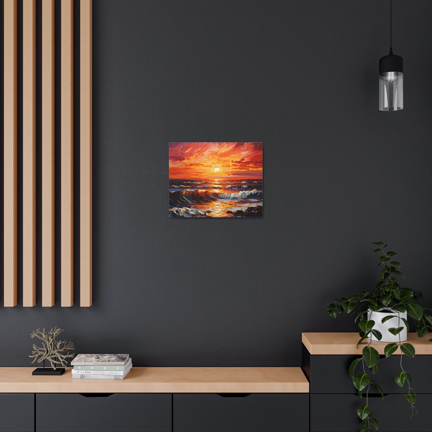 Radiant Shores: Classic Oil Painting Wall Décor