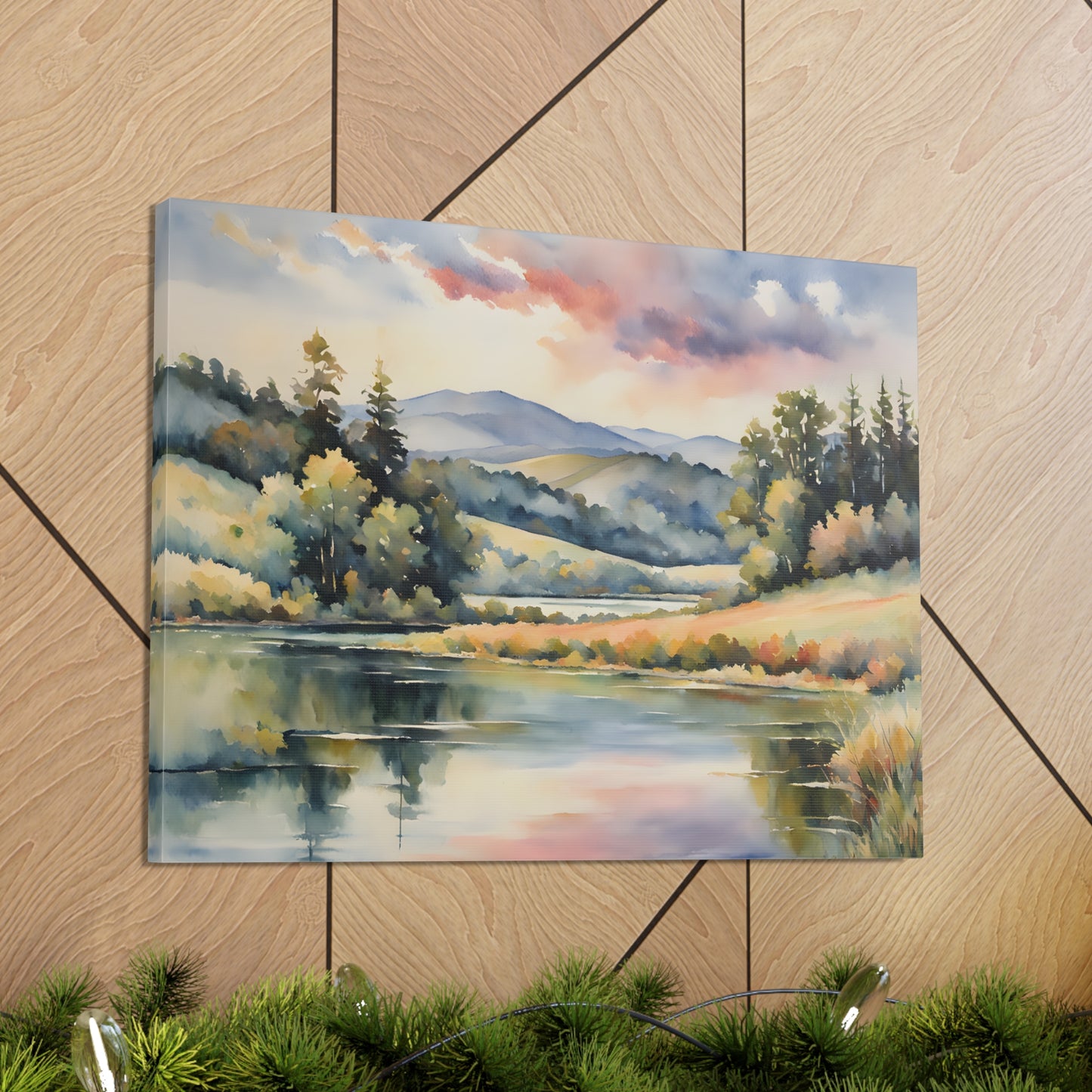 Lakeside Retreat: Watercolor Wall Décor