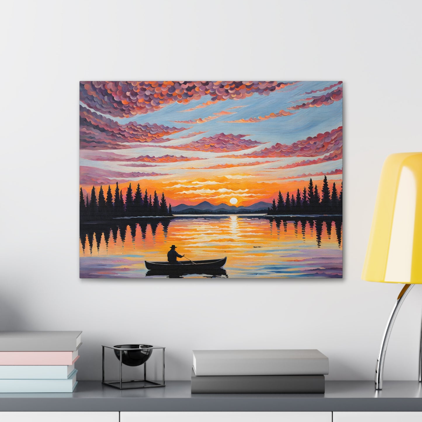 Breeze-Kissed Waters: Classic Oil Painting Wall Décor