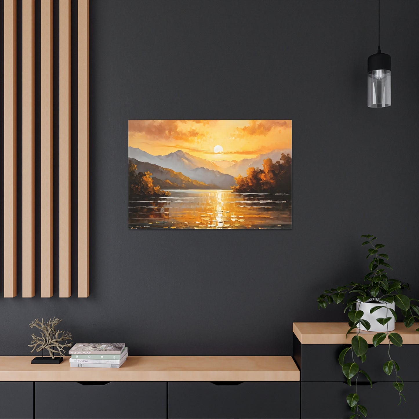 Mountain Glade: Classic Oil Painting Wall Décor