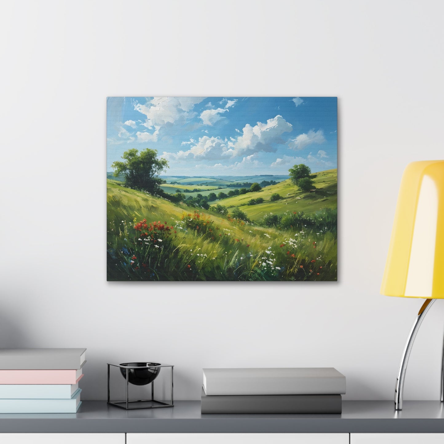 Whispering Field: Classic Oil Painting Wall Décor