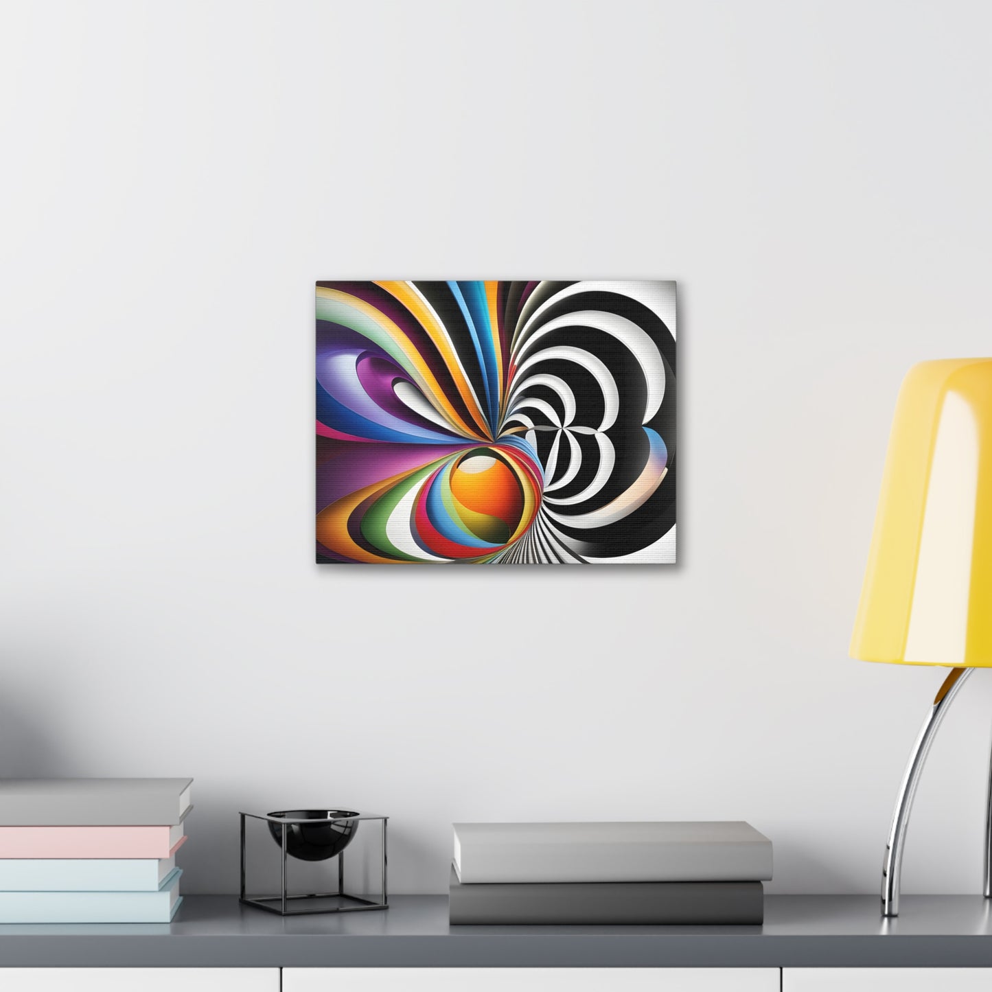 Eclipsed Serenity: Abstract Wall Décor